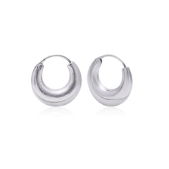 Pure 925 Sterling Silver Unisex Hoop Earrings - Hoops
