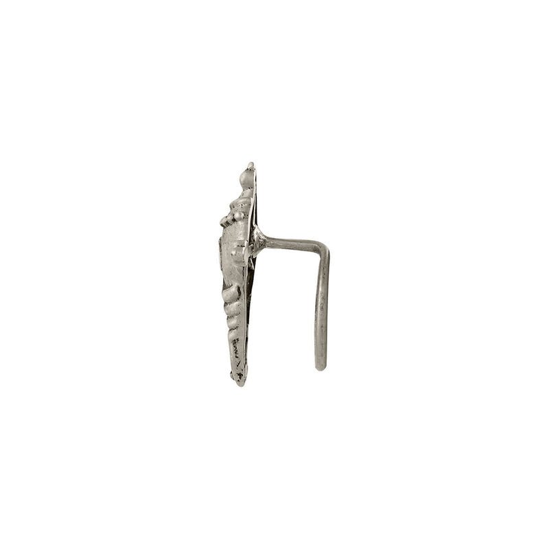 Shank Wired Nose Pin in Silver Alloy - Silver Alloy Nose Pin