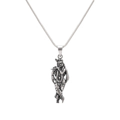 Standing Krishna Pendant with Chain 92.5 Silver Pendant - Pendants