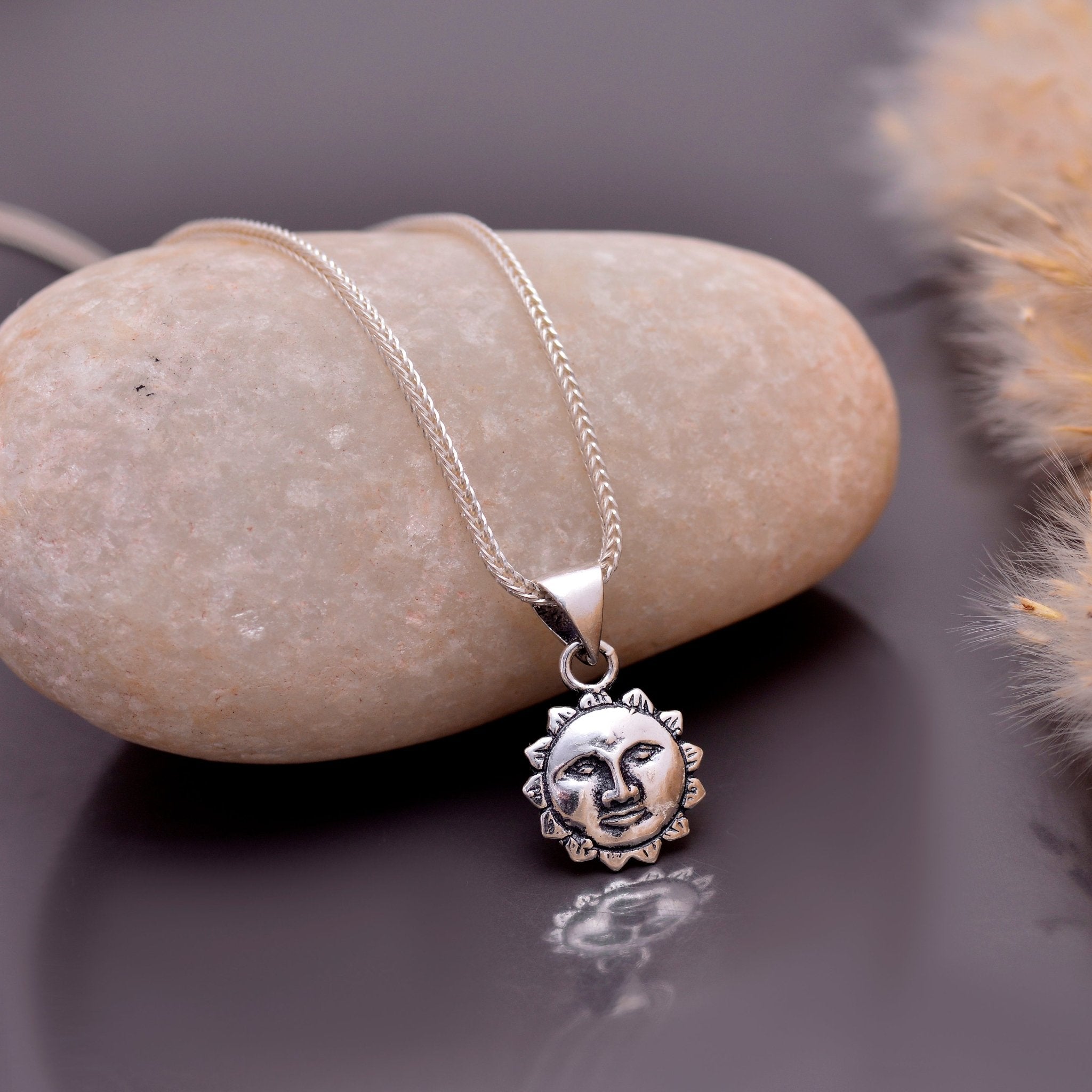Surya Pendant with Chain 92.5 Silver Pendant - Pendants