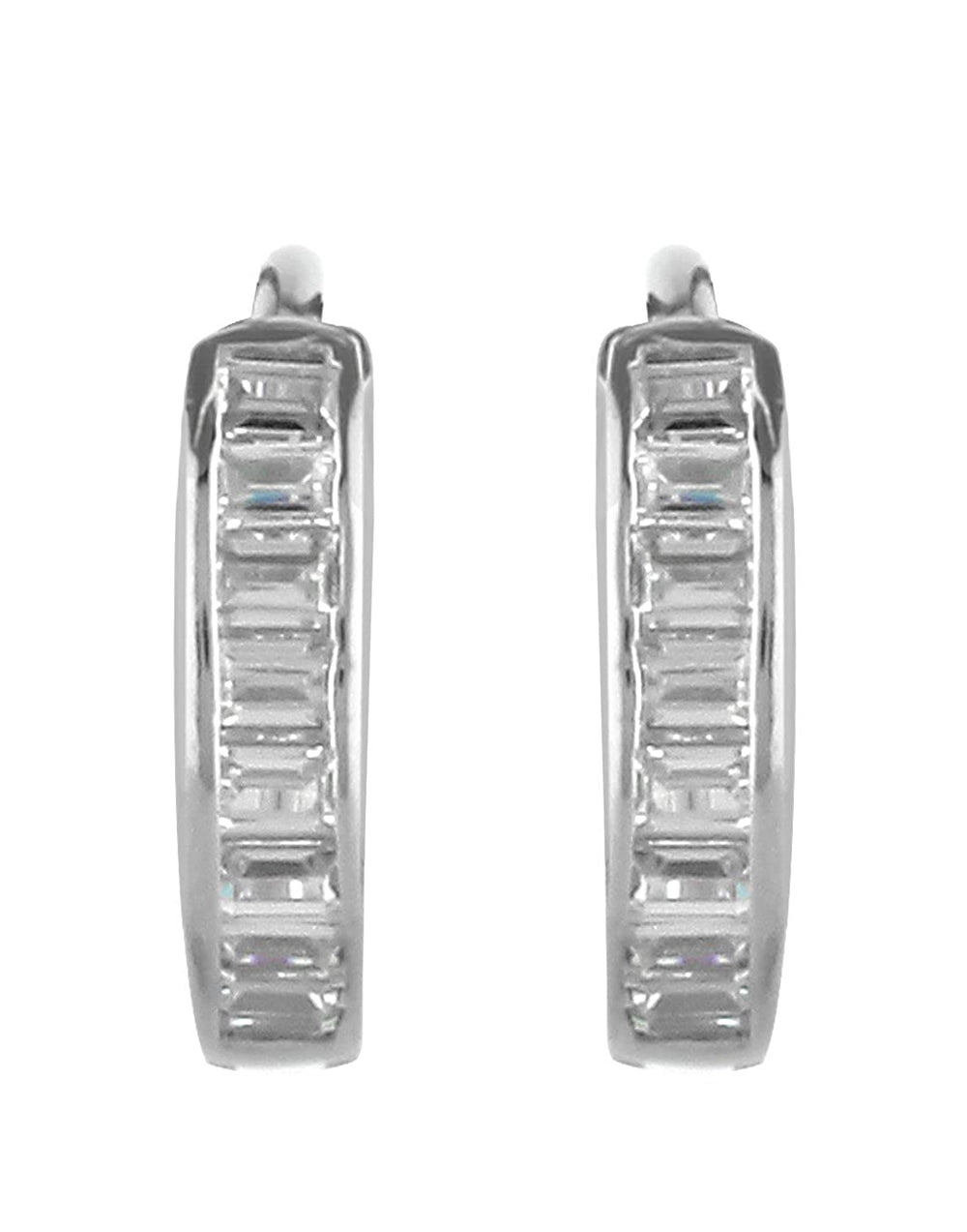 Pure 92.5 Sterling Silver Unisex Hoops Earrings