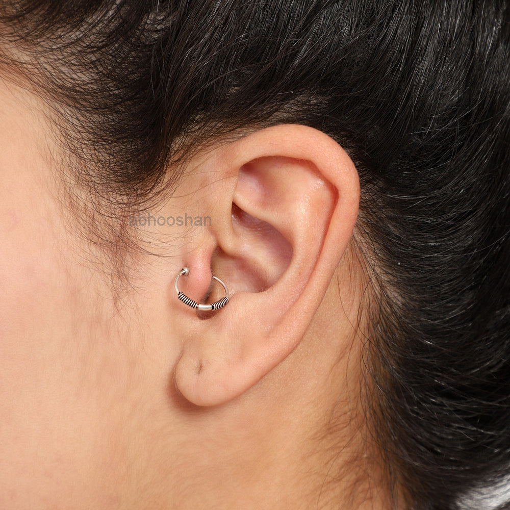 Designer Clip On Nose Ring in 92.5 Silver