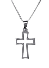 925 Silver Holy Cross Pendant in 18 inch 925 Silver Chain - Pendants