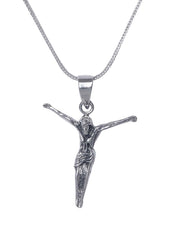 925 Silver Jesus Christ Pendant with 18 inch Chain - Pendants
