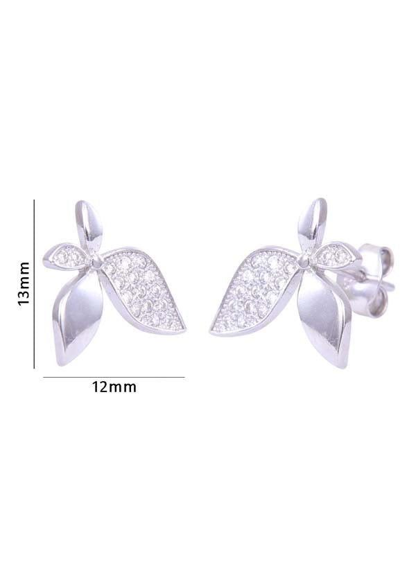 925 Sterling Silver Big And Trendy Cz Stud - Studs