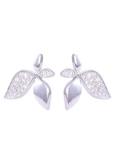 925 Sterling Silver Big And Trendy Cz Stud - Studs
