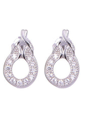 925 Sterling Silver Cute pair of Cubic Zircon Studs - Studs