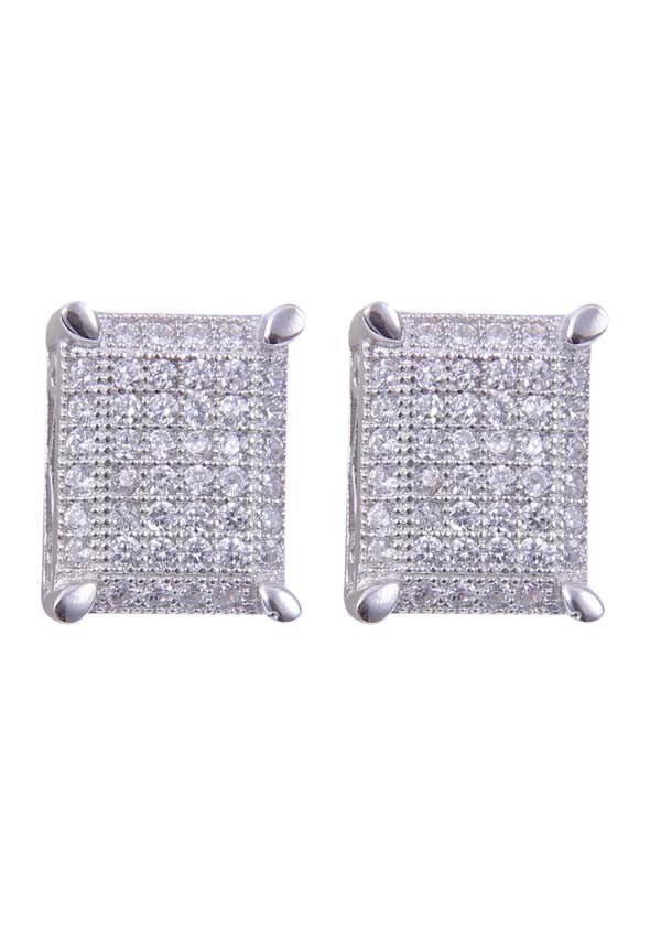 925 Sterling Silver Designer and Heavy Cz Studs - Studs