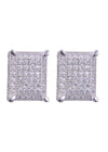 925 Sterling Silver Designer and Heavy Cz Studs