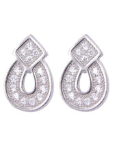 925 Sterling Silver Good Looking pair of Cubic Zircon Studs - Studs