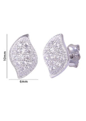 925 Sterling Silver Good Looking Pair Of Cute Cz Studs - Studs