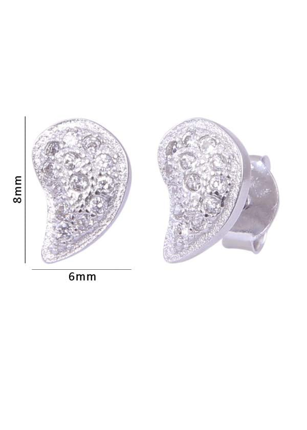 925 Sterling Silver Light weighted Cz Studs - Studs