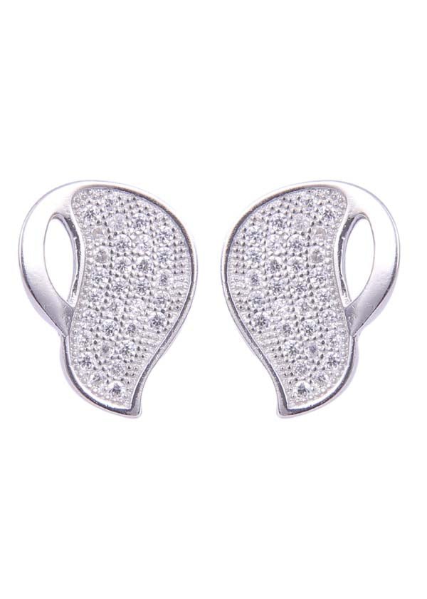 925 Sterling Silver Lovely Pair Of Cz Studs - Studs