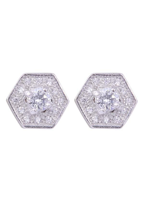 925 Sterling Silver Lovely Pair of Cz studs - Studs