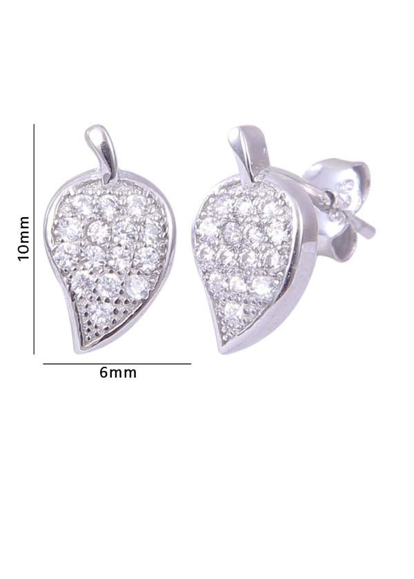 925 Sterling Silver Pair of Beautiful And Small Cubic Zircon Studs - Studs