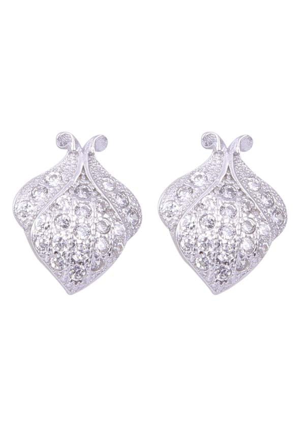 925 Sterling Silver Pair of Beautiful And Trendy Cubic Zircon Studs - Studs