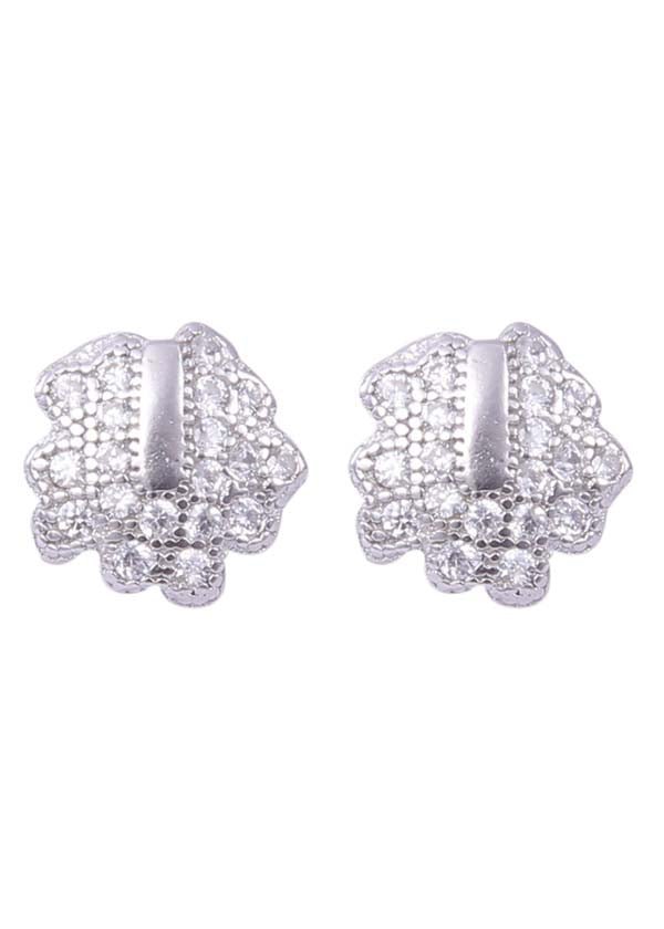 925 Sterling Silver Pair Of Beautiful Cubic Zircon Studs - Studs
