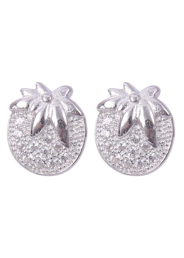 925 Sterling Silver Tomato Shape Studs Earrings - Earrings