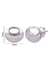 925 Sterling Silver Trendy Cz Studs - Earrings