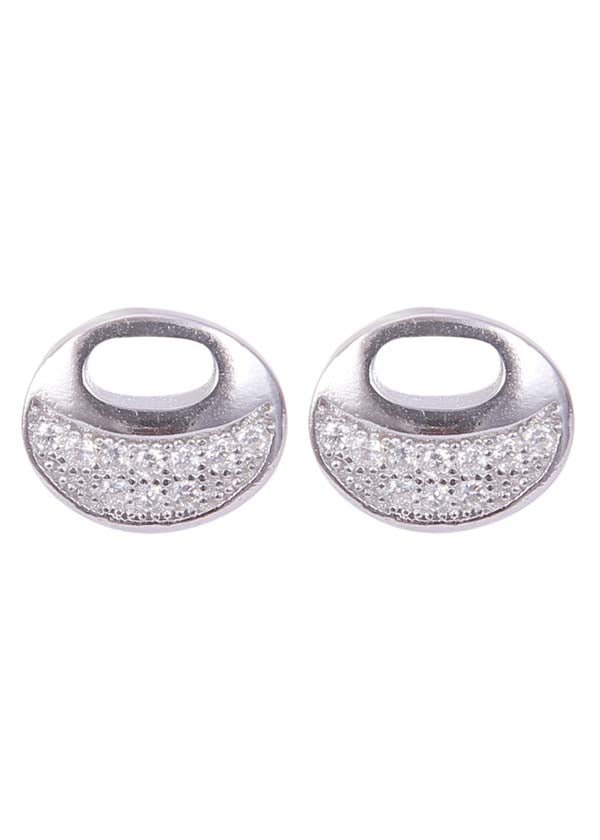 925 Sterling Silver Trendy Cz Studs - Earrings