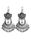 Afghani Earrings in Silver Alloy for Women