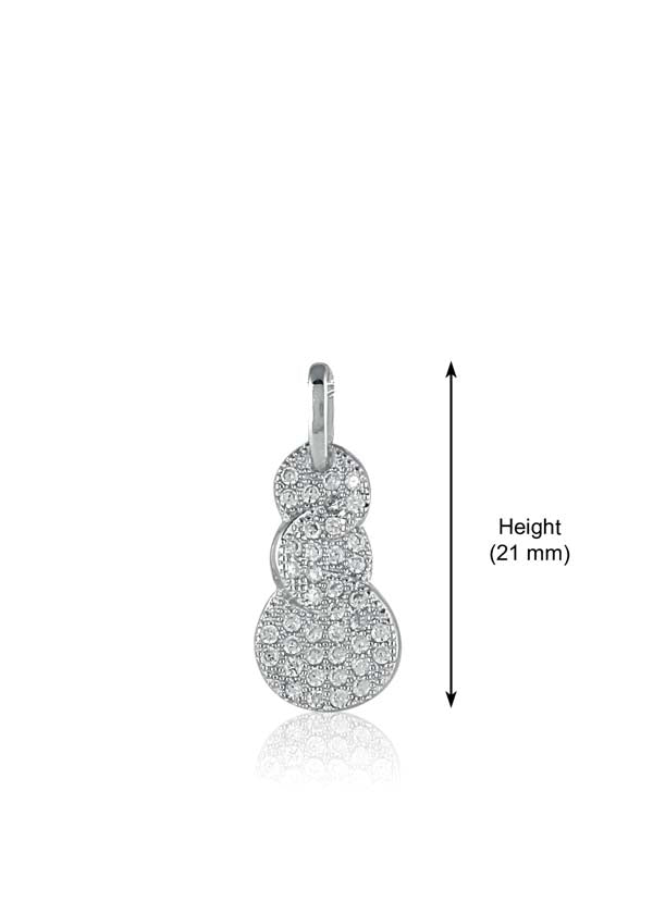 925 Sterling Silver Black Beads Modern Mangalsutra with CZ Pendant