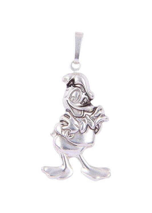 92.5 Sterling Silver Designer Cartoon Character Pendant with Silver Chain for Kids