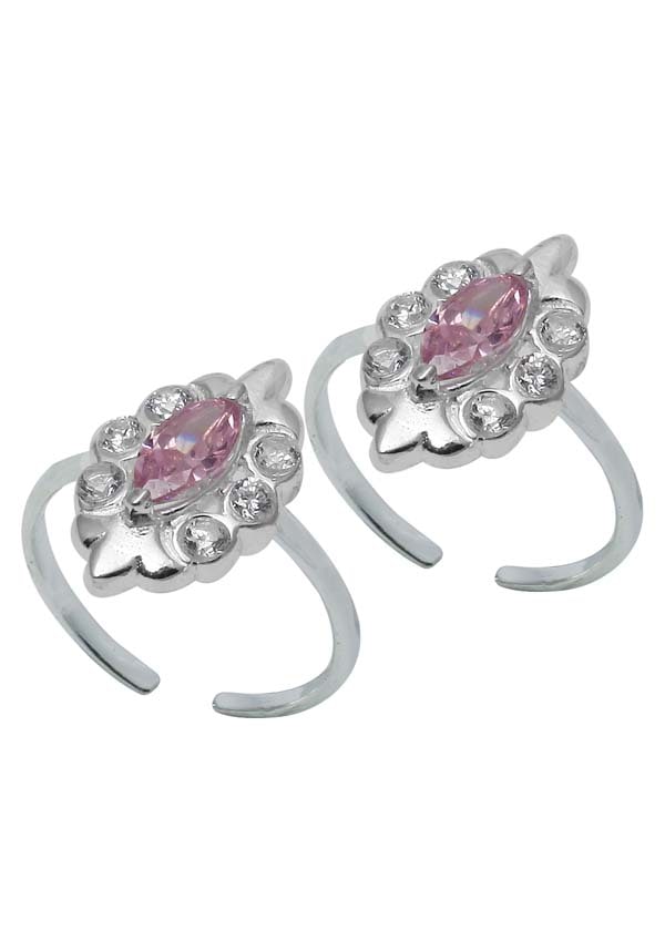 Good Looking Cubic Zirconia Toe Rings in 92.5 Sterling Silver