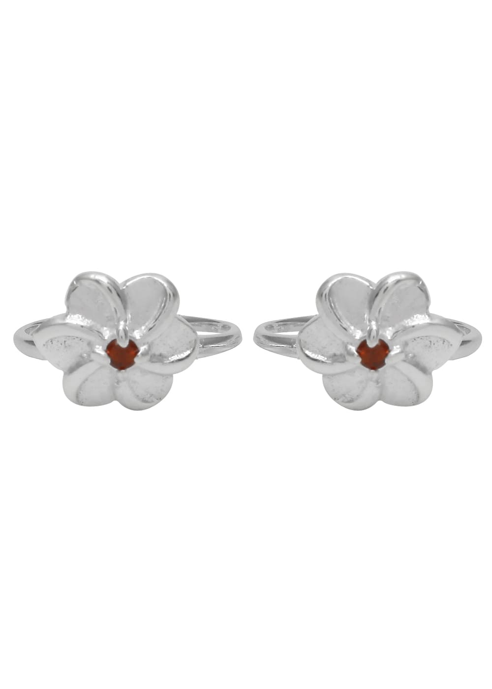 Delicate pair of Cubic Zirconia Toe Rings in 92.5 Sterling Silver