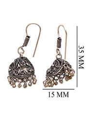 Good Looking Jhumkis in Silver Alloy High Finish