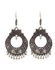 Traditional look Jhumkis with Ear Wire in Silver Alloy High Finish