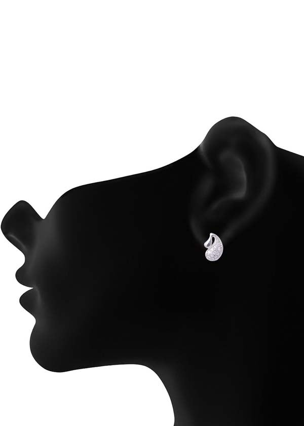 925 Sterling Silver Cute And Light Weighted Cz Studs