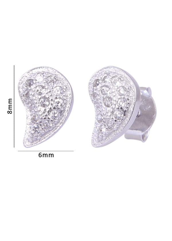 925 Sterling Silver Light weighted Cz Studs