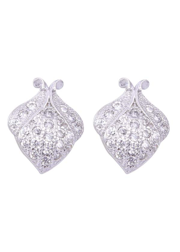 925 Sterling Silver Pair of Beautiful And Trendy Cubic Zircon Studs