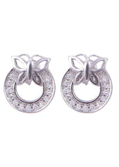 925 Sterling Silver Adorable pair of Cubic Zircon Studs