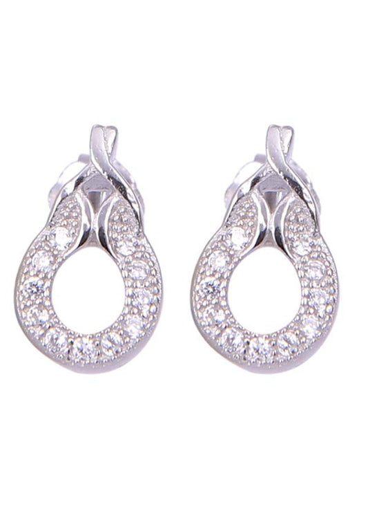 925 Sterling Silver Cute pair of Cubic Zircon Studs