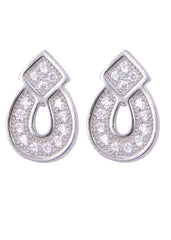 925 Sterling Silver Good Looking pair of Cubic Zircon Studs