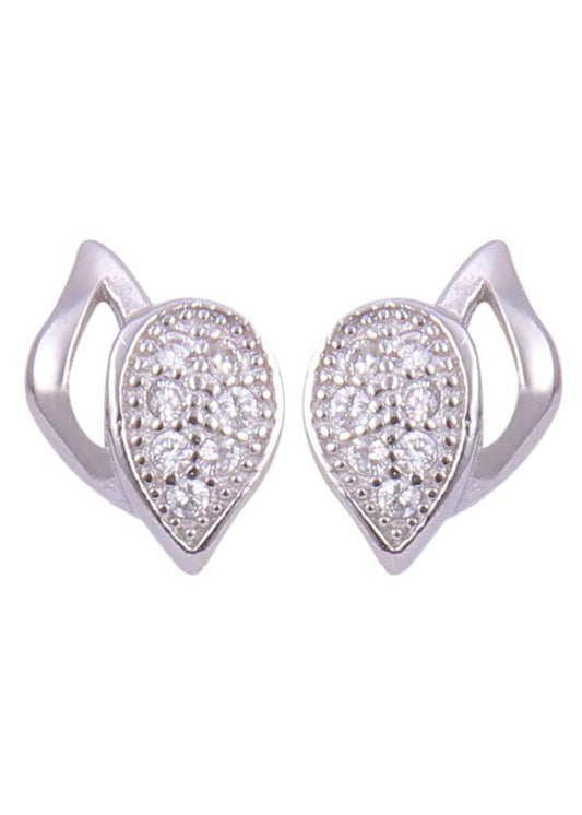 925 Sterling Silver good looking cubic zircon stud