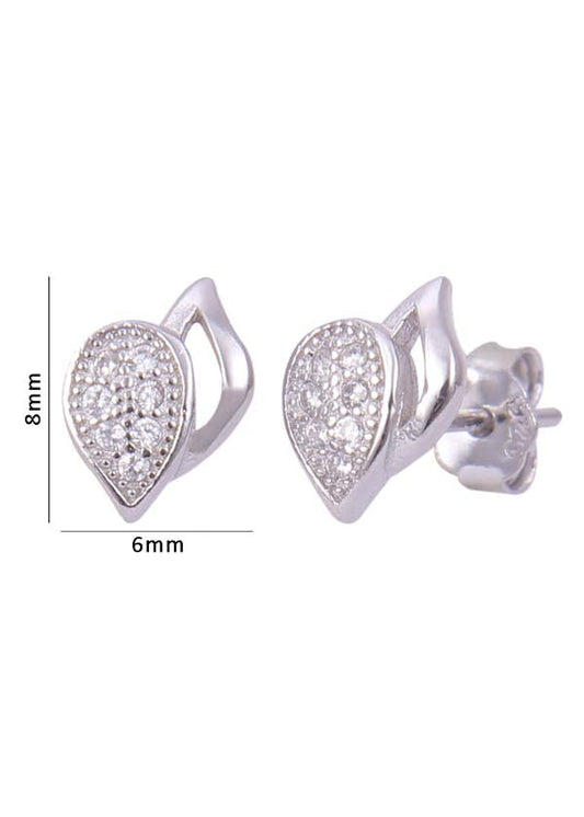 925 Sterling Silver good looking cubic zircon stud