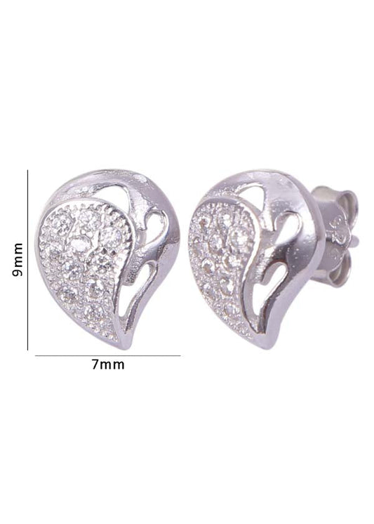 925 Sterling Silver Cz Studs for Girls in Pure