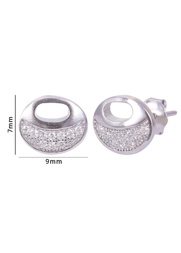 925 Sterling Silver Trendy Cz Studs