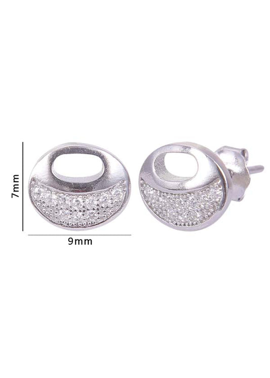 925 Sterling Silver Trendy Cz Studs