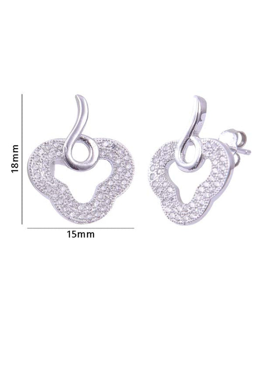 925 Sterling Silver Designer Cz Studs for women