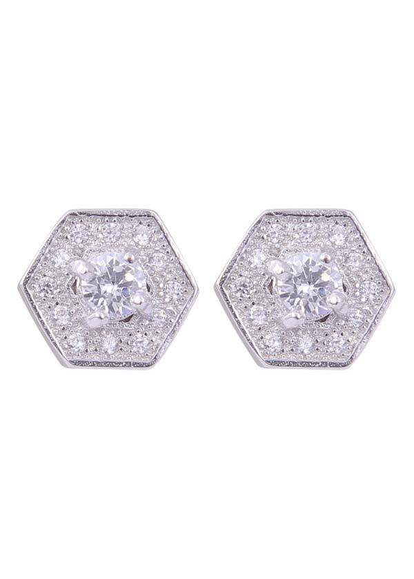 925 Sterling Silver Lovely Pair of Cz studs