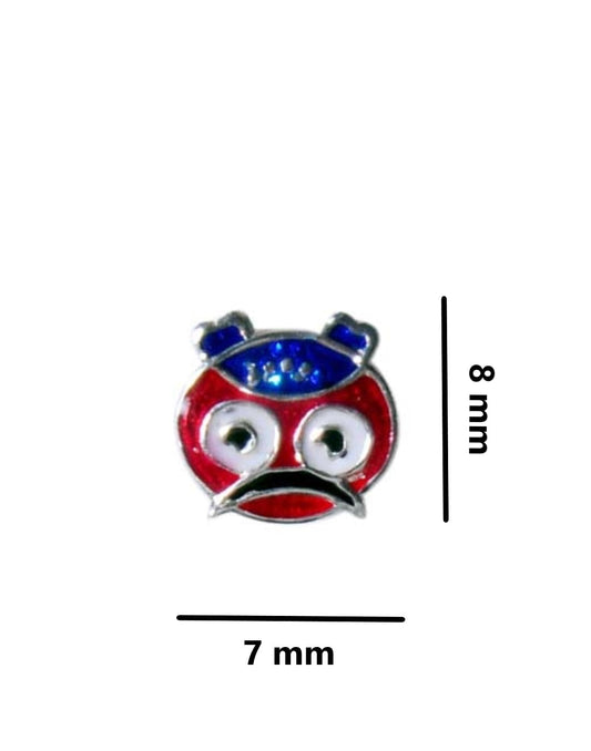 Pure 925 Sterling Silver Cute and Elegant Enamel Studs Earrings