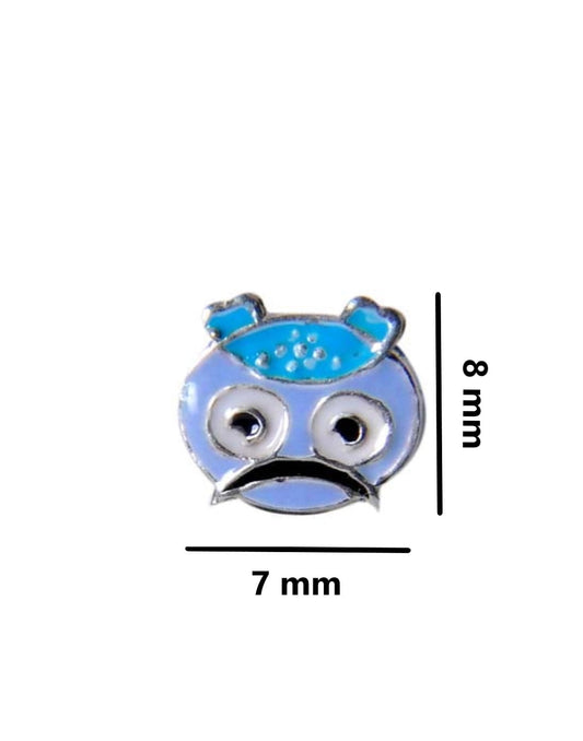 Pure 925 Sterling Silver Cute and Elegant Enamel Studs Earrings