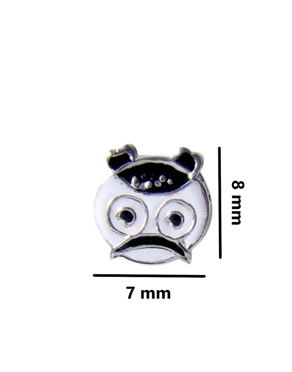 Pure 925 Sterling Silver Cute and Elegant Enamel Studs Earrings