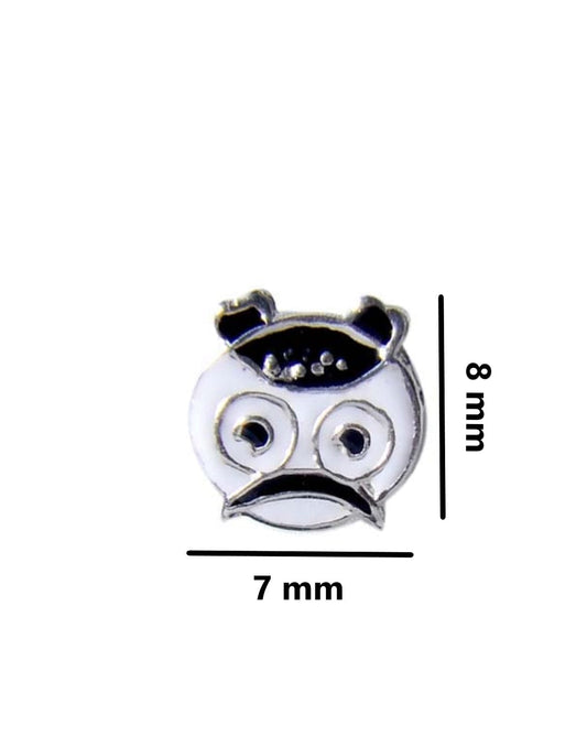 Pure 925 Sterling Silver Cute and Elegant Enamel Studs Earrings