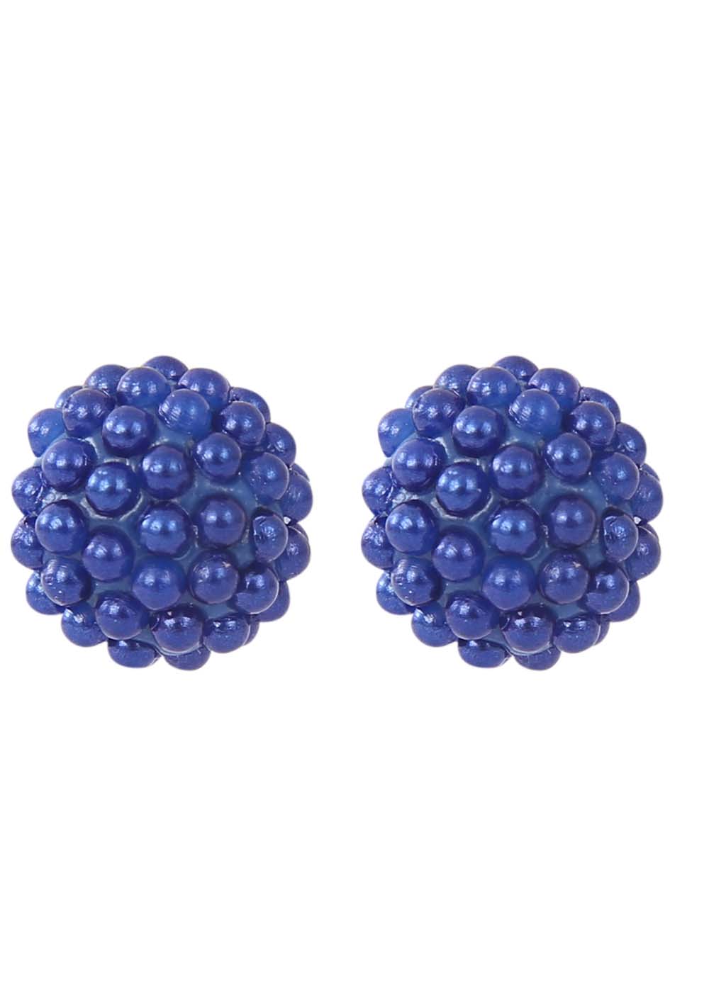 92.5 Sterling Silver Good looking Blue Micro Pearl Studs