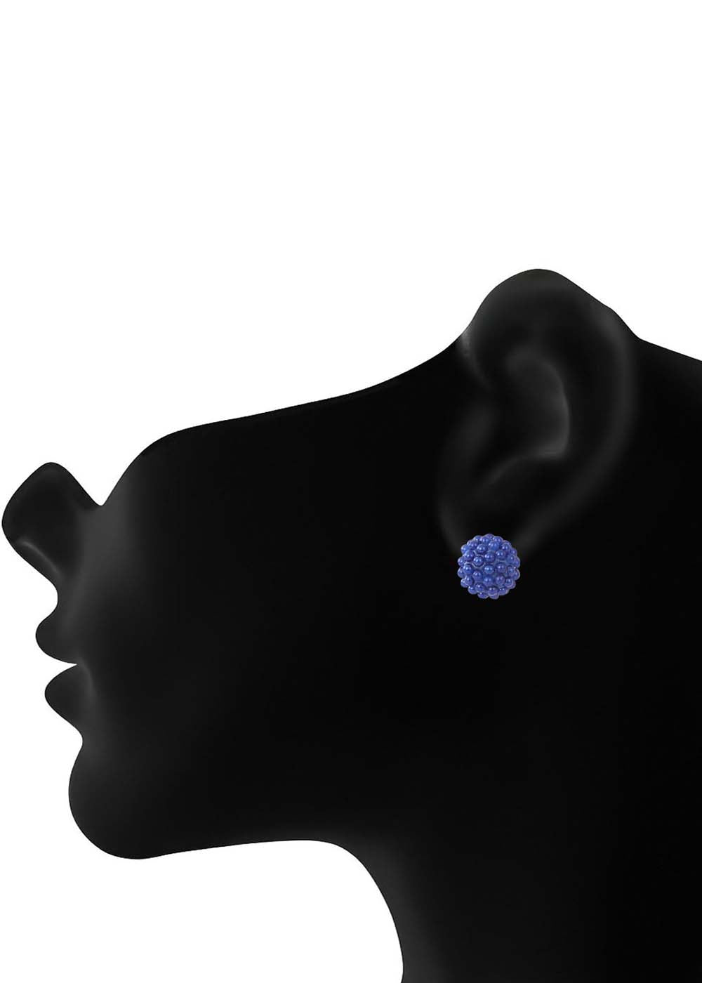 92.5 Sterling Silver Good looking Blue Micro Pearl Studs